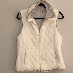 Reversible Vest, Quilted and Faux Fur